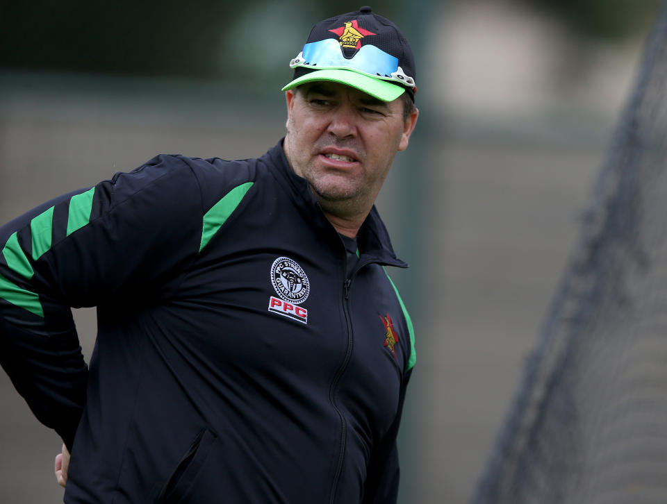 Heath Streak (pictured) during the ICC Cricket World Cup Qualifier Warm Up match between Zimbabwe and Ireland on February 27, 2018 in Bulawayo, Zimbabwe.