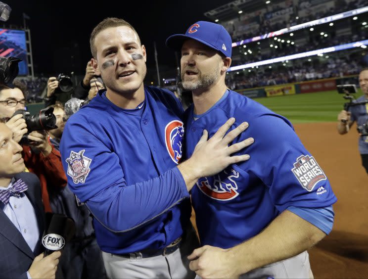 Anthony Rizzo gave naked World Series speeches, because of course he did