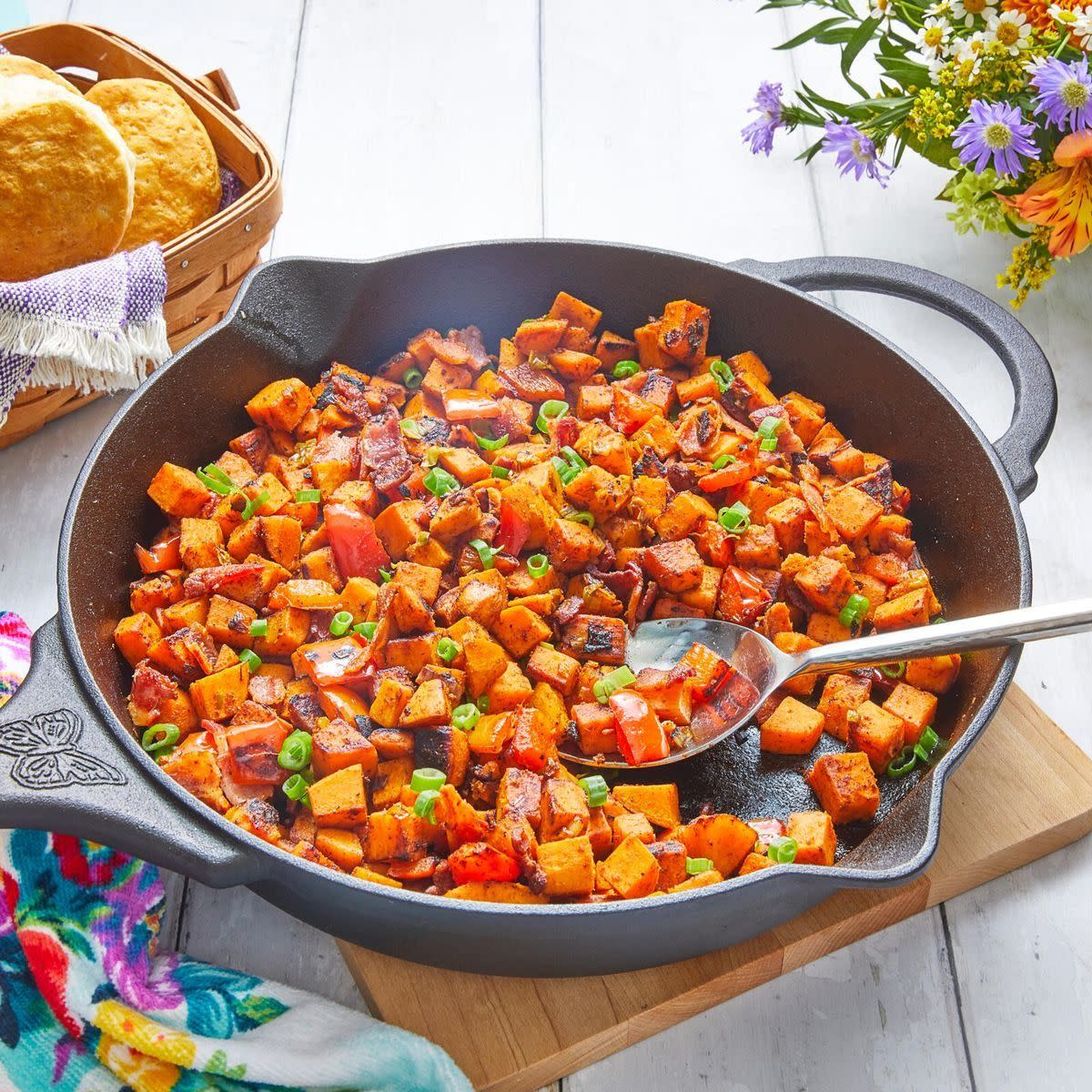 easter lunch ideas sweet potato hash