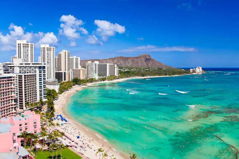 Playa Waikiki en Estados Unidos