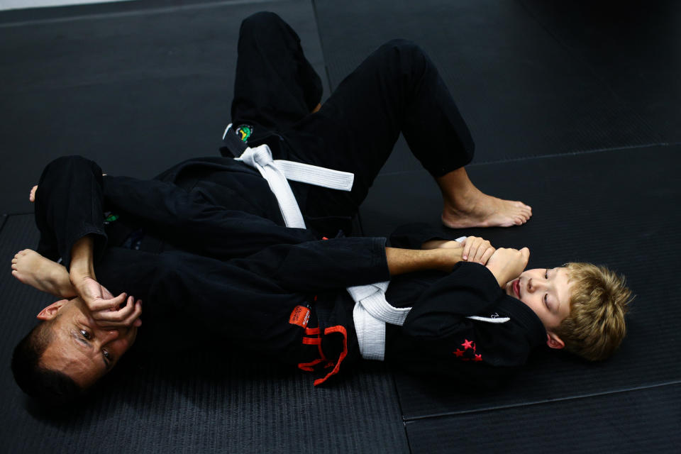 Kids training in martial arts at Neue Fit gym. (PHOTO: Cheryl Tay)