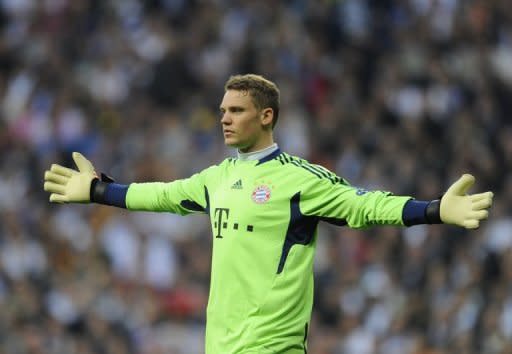 Bayern Munich goalkeeper Manuel Neuer during the Champions League second leg semi-final against Real Madrid on April 25. Neuer was the hero for Bayern as his side went through to the Champions League final