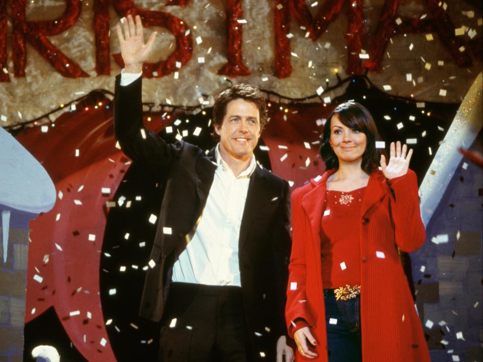 <p>Hugh Grant and Martine McCutcheon in ‘Love Actually’</p>Universal