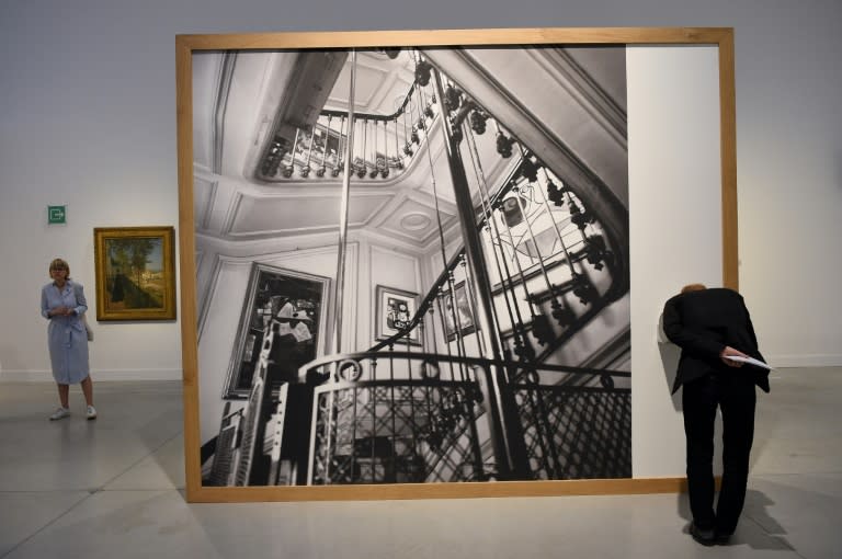 People attend the inauguration of the exhibition "21 Rue de la Boetie" on Paul Rosenberg (1881-1959), at the Musee de la Boverie in Liege, Belgium, on September 21, 2016