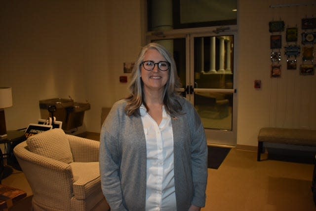 2024 congressional candidate Pamela Genant attends a candidate forum at Gaston Christian School on Wednesday, Feb. 7.