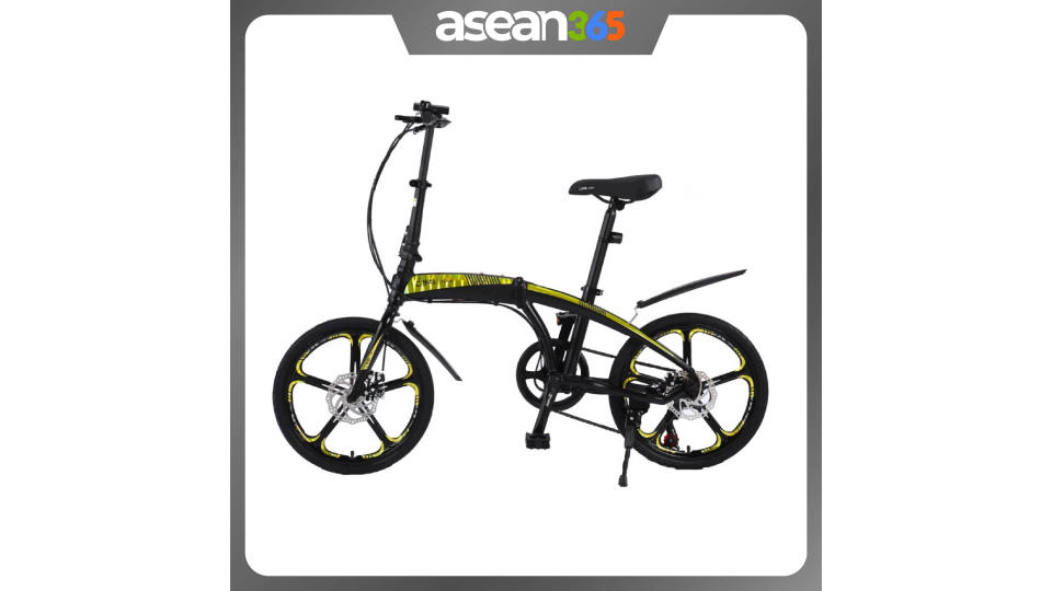 iDRIVE KOGANE Foldable Leisure Bike 20inch Adult Bicycle SHIMANO shifter | Lightweight Aluminium Alloy Frame. (Photo: Lazada SG)