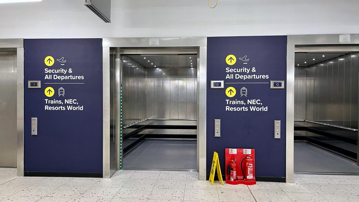 Lifts at Birmingham Airport