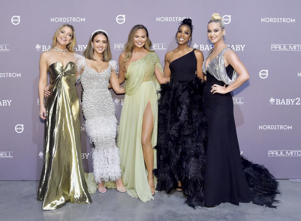 Kate Hudson, Jessica Alba, Chrissy Teigen, Kelly Rowland, and Katy Perry