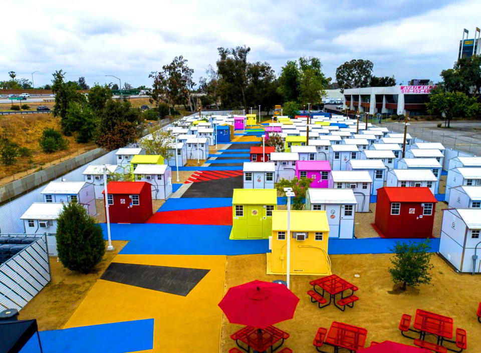  Alexandria Park Tiny Home Village, another Lehrer Architects housing development in Los Angeles. 