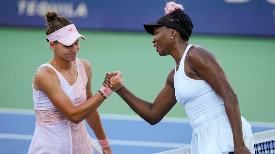 This was Williams' first win against a top-20 player in four years. - Aaron Doster/Getty Images