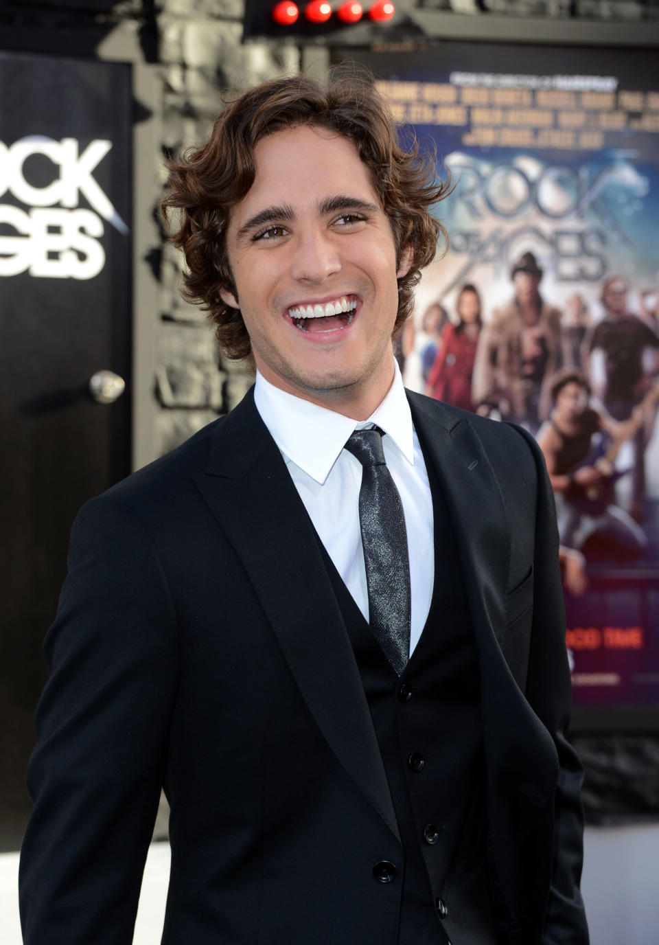 HOLLYWOOD, CA - JUNE 08: Actor Diego Boneta arrives at the premiere of Warner Bros. Pictures' 'Rock of Ages' at Grauman's Chinese Theatre on June 8, 2012 in Hollywood, California. (Photo by Frazer Harrison/Getty Images)