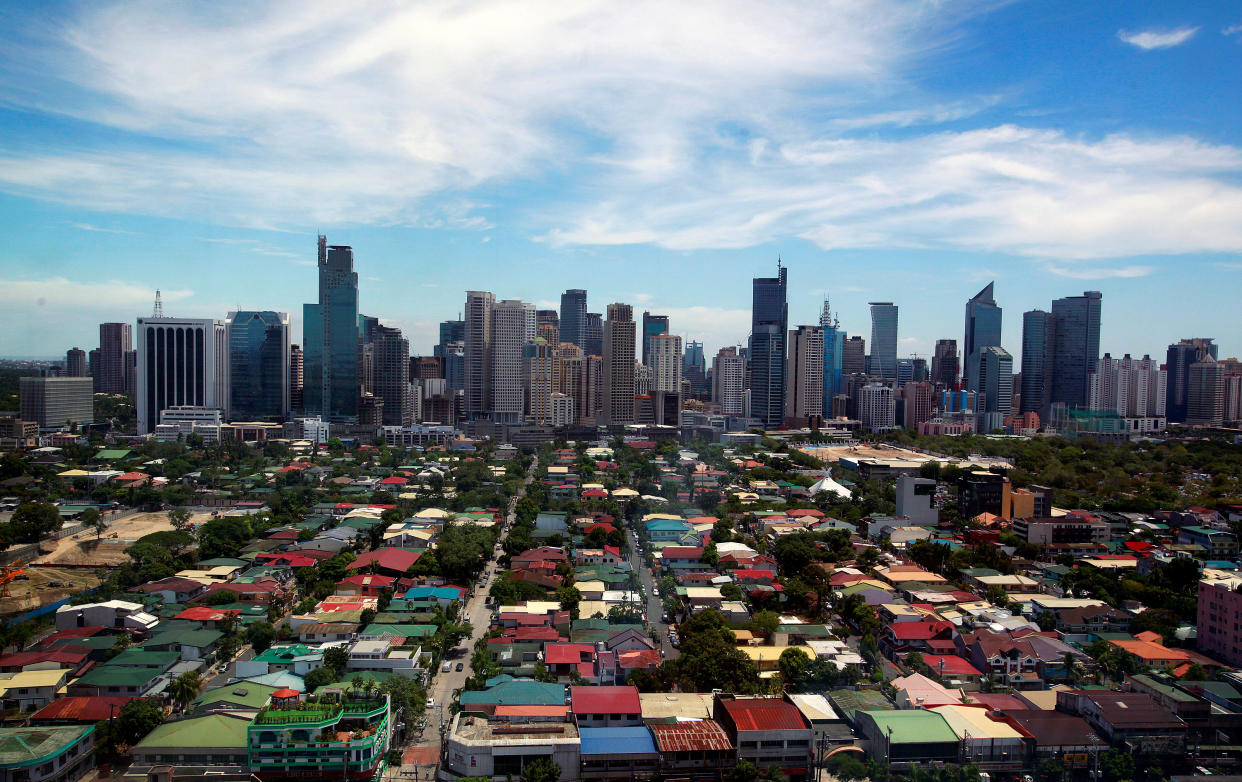 File Photo: A general view of the skyline from the Makati City Hall in Manila, Philippines, May 11, 2010. (REUTERS/Nicky Loh)