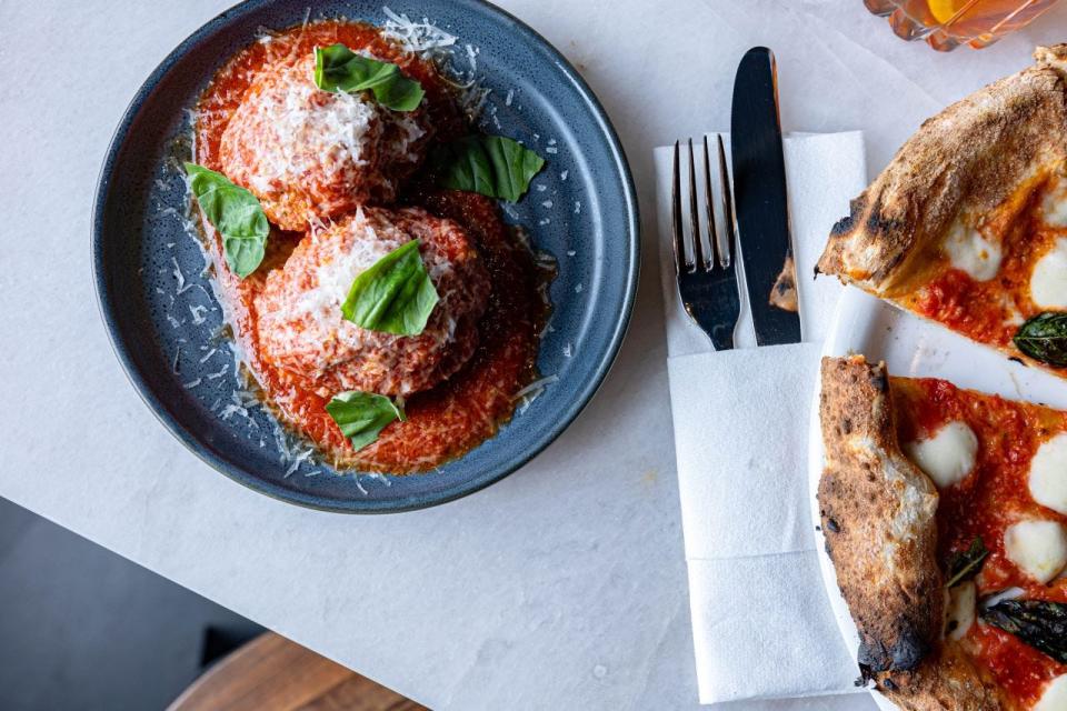 Meatballs are on the menu at Adrienne's Pizzabar in West Palm Beach.