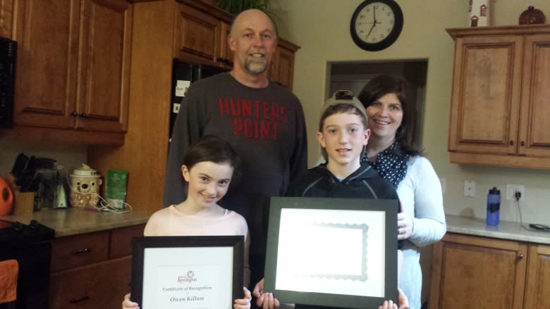 10-year-old boy recognized for saving choking friend