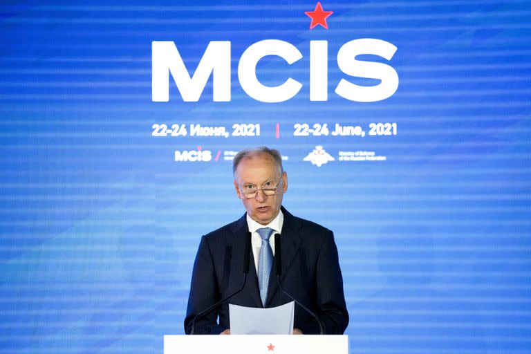 Nikolai Patrushev, secretario del consejo de seguridad del Kremlin, en Moscú, el 24 de junio del 2021