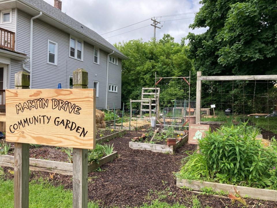 The Martin Drive Community Garden near 46th and Vliet Street provides a gathering space for the tight-knit community.