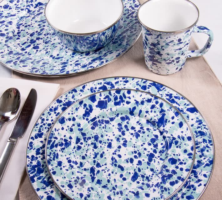 11) Swirl Enamel Dinnerware