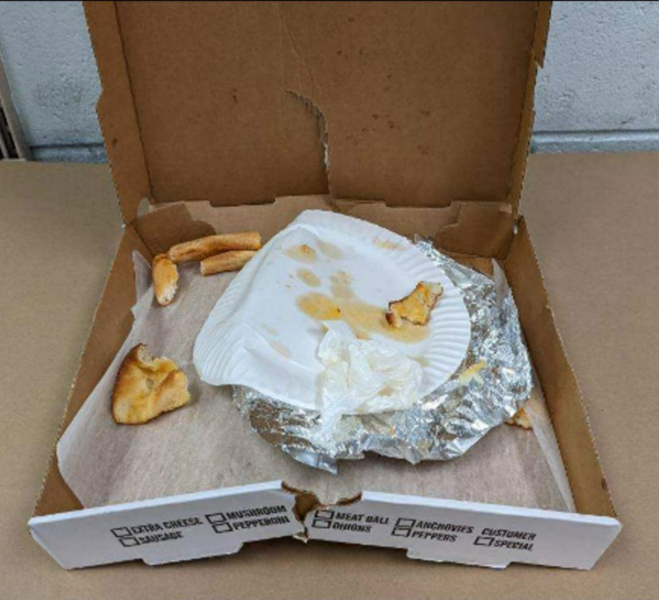 The pizza box that led to the suspected Gilgo Beach murderer’s arrest (Suffolk County DA)
