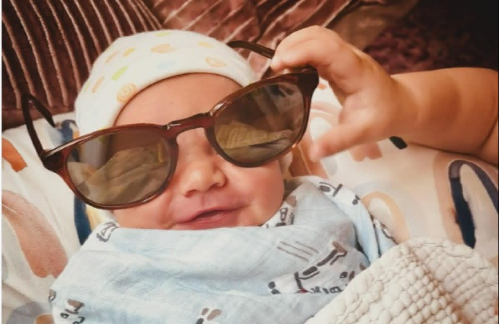 Darren Criss' baby son (c) Instagram credit:Bang Showbiz