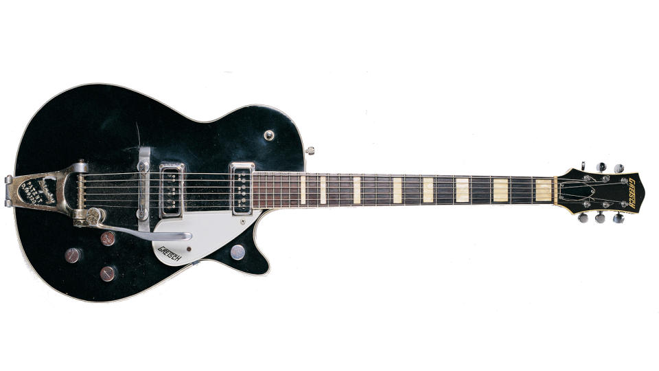 1956 Gretsch Duo Jet guitar fitted with a Bigsby Vibrato, owned by Jeff Beck