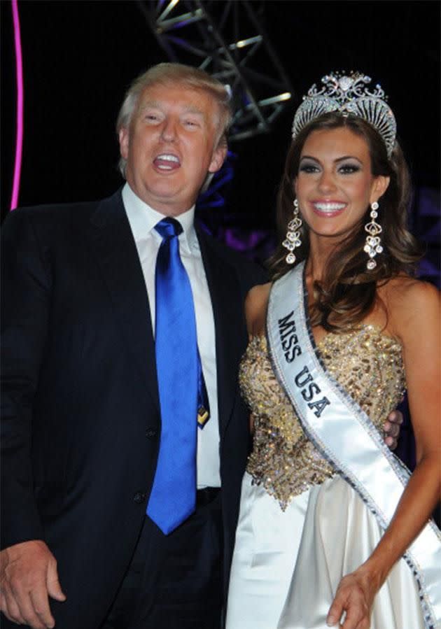 Trump with Miss USA 2013. Photo: Getty Images