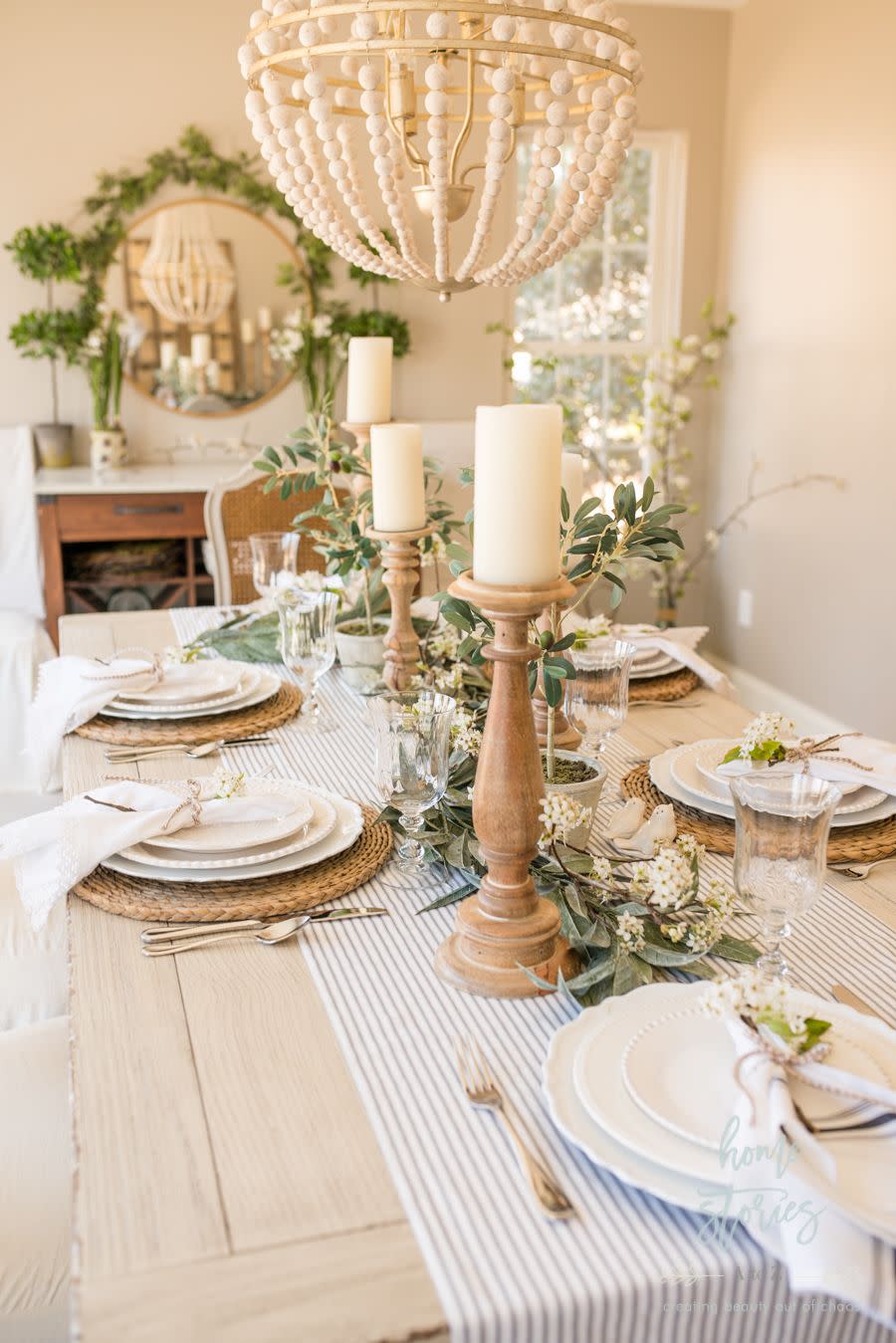 boho easter table decorations