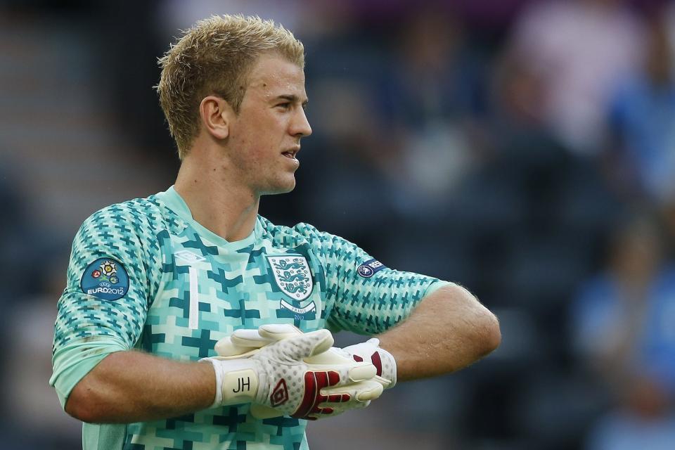 Joe Hart of England during the UEFA EURO 2012 match between France and England at the Donbas Arena on June 11, 2012 in Donetsk, Ukraine.