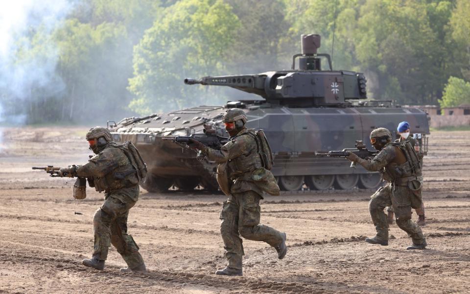 The Puma tank on a previous military training exercise in June - Sean Gallup/Getty Images