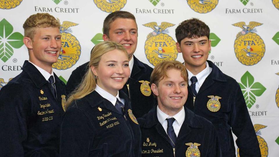 The Illinois FFA officers served as grand marshals for the Illinois State Fair Twilight Parade Thursday.