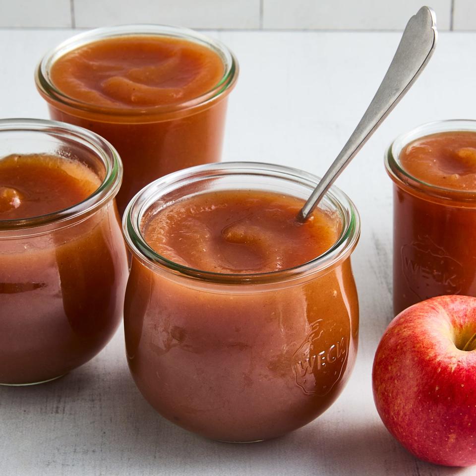 apple butter in small containers