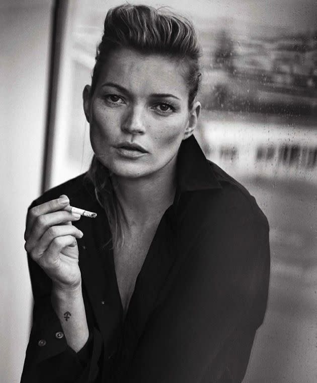 Kate Moss appears in Vogue Italia. <i>Photo: Peter Lindbergh/Vogue Italia</i>