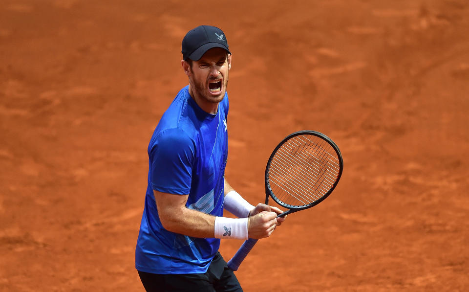 Andy Murray, pictured here in action against Denis Shapovalov at the Madrid Open.