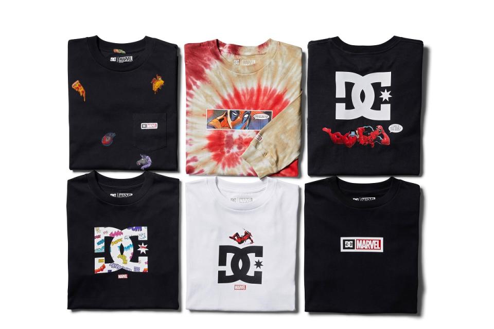 DC Shoes Deadpool collection t-shirts.