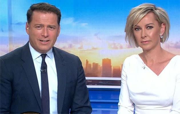 Karl and Deb hosting this morning edition of Today following Lisa Wilkinson's departure. Source: Getty