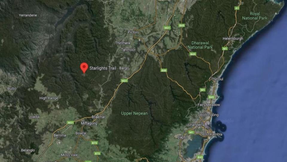 Man missing in bushland south-west Sydney. Picture Google Maps.JPG