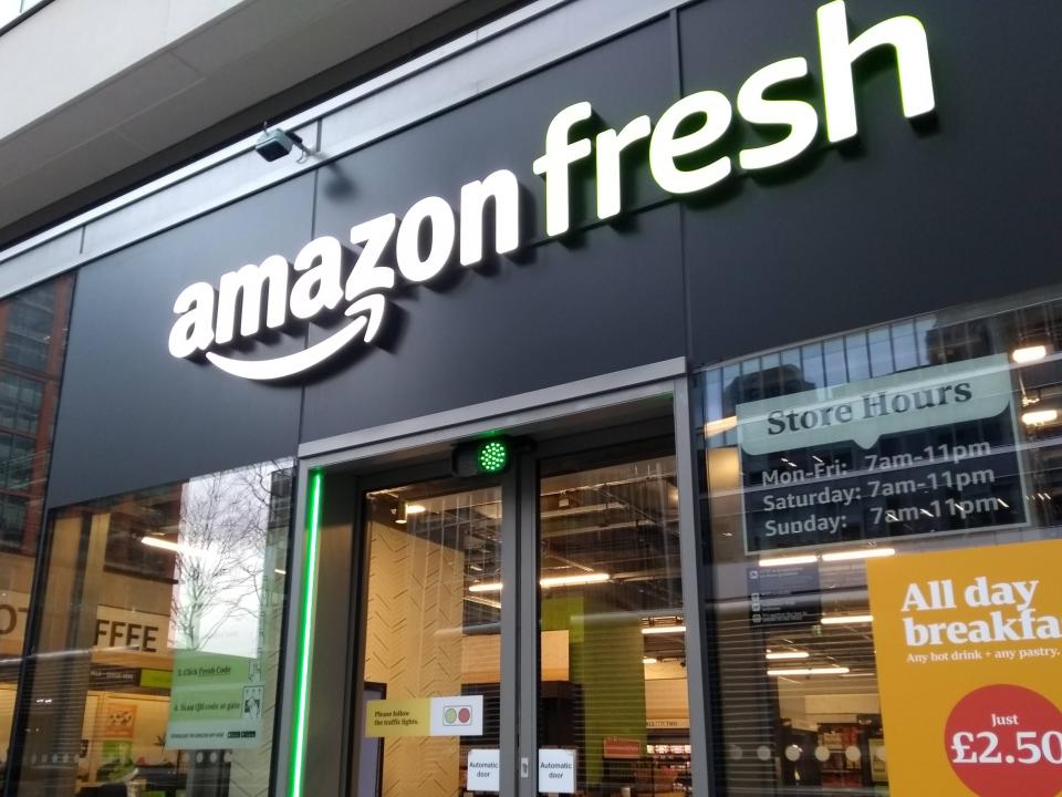 Amazon Fresh store London, UK