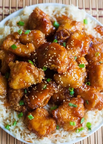 Sesame Chinese Chicken with Rice