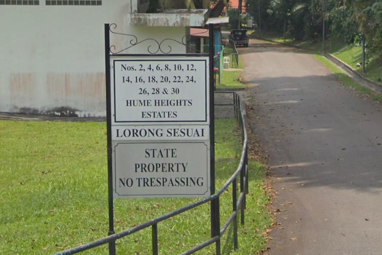 Police said they were alerted to the incident at 21 Lorong Sesuai at 6.42am. (PHOTO: Google Street View screengrab)