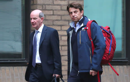 Former Tesco executive Carl Rogberg arrives at Southwark Crown Court in London, Britain September 25, 2017. REUTERS/Hannah McKay