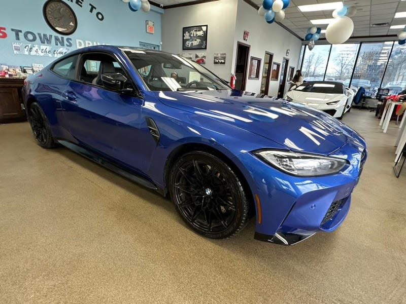 Photo: <a class="link " href="https://www.5townsdrive.net/2021-BMW-M4-Inwood-NY-Valley-Stream-Lynbrook-Oceanside-Nassau/used_car/%5b6g2e7qpZzg%3d" rel="nofollow noopener" target="_blank" data-ylk="slk:5 Towns Drive;elm:context_link;itc:0;sec:content-canvas">5 Towns Drive</a>