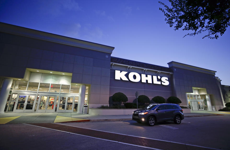 Earnings from Kohl's will be an investor highlight on Tuesday.  (AP Photo/John Raoux)