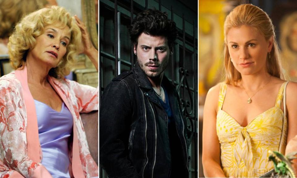 Jessica Lange in American Horror Story, Francois Arnaud in Midnight, Texas and Anna Paquin in True Blood.