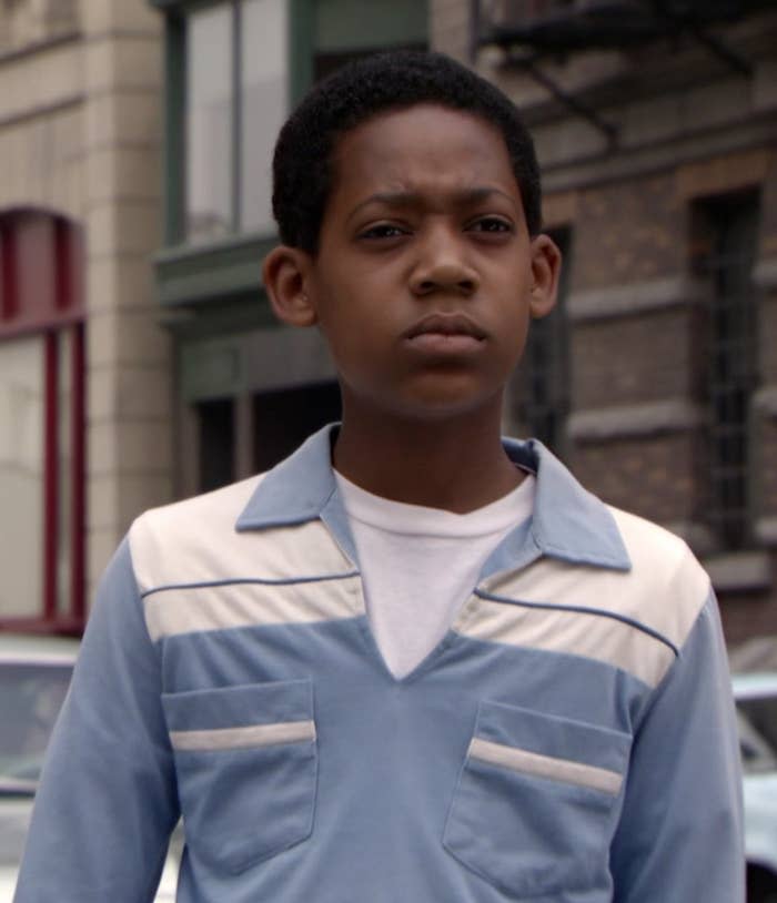 Tyler James Williams as Chris gets ready to go to school in "Everybody Hates Chris"