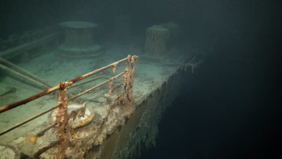 The wreckage of the Titanic