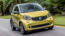 <p><strong>Smart Fortwo</strong></p> <p>Ah, the <a href="https://www.autoblog.com/2019/05/14/smart-fortwo-cabrio-final-collectors-edition-brabus/" data-ylk="slk:Smart Car;elm:context_link;itc:0;sec:content-canvas" class="link ">Smart Car</a>. Perhaps it was too smart for its own good. Or maybe it was just a bad fit in America from the beginning. It was definitely <a href="https://www.autoblog.com/2017/07/05/2017-smart-fortwo-electric-drive-cabrio-review/" data-ylk="slk:the latter;elm:context_link;itc:0;sec:content-canvas" class="link ">the latter</a>. The Smart EQ Fortwo was the last one left in America, and unlike Europe, it fits next to nobody’s lifestyles. Our most recent review titled it: <a href="https://www.autoblog.com/2018/07/03/smart-fortwo-electric-drive-review/" data-ylk="slk:The saddest way to spend $25,000;elm:context_link;itc:0;sec:content-canvas" class="link ">The saddest way to spend $25,000</a>. That is still true in 2019. And if you were wondering, yes, we managed to find some <a href="https://www.cars.com/for-sale/searchresults.action/?dealerType=all&mkId=20228&page=1&perPage=20&rd=99999&returnRecs=false&searchSource=SORT&sort=price-highest&zc=60606" rel="nofollow noopener" target="_blank" data-ylk="slk:new 2019 Smart Fortwo Electric Drives for sale on the internet;elm:context_link;itc:0;sec:content-canvas" class="link ">new 2019 Smart Fortwo Electric Drives for sale on the internet</a>. Don’t do it.</p>