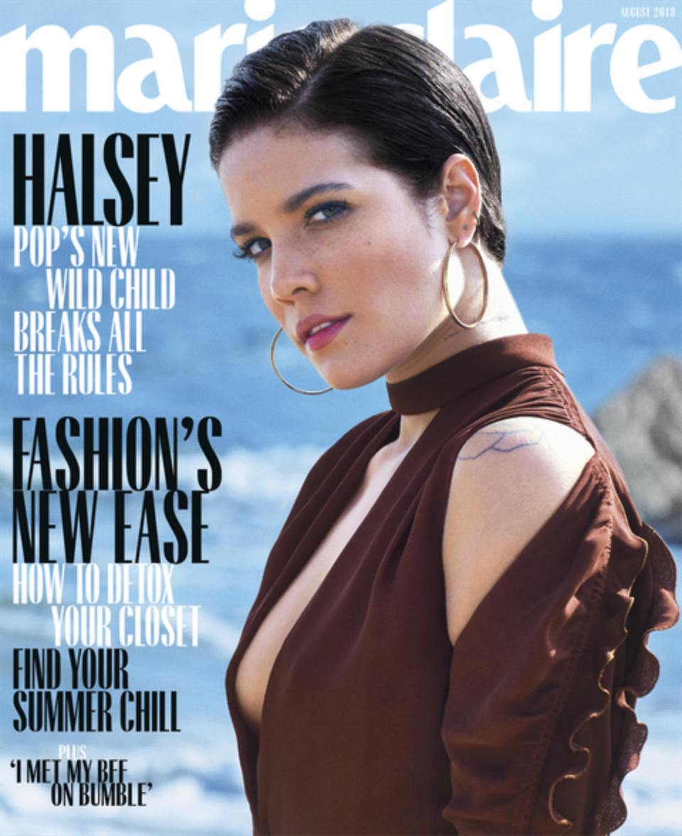 Halsey en la portada de Marie Claire USA (agosto, 2018)