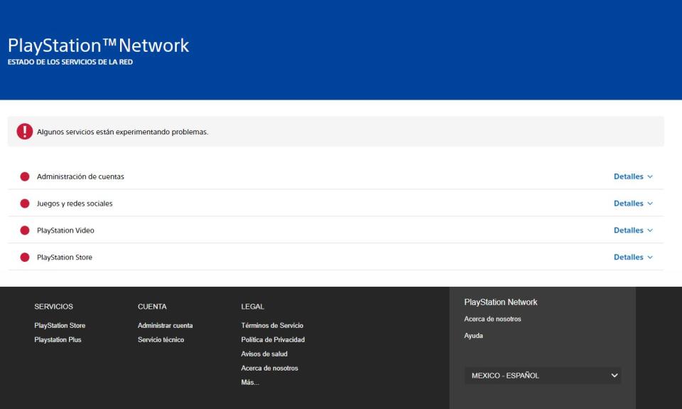 Todos los servicios de PlayStation Network experimentan problemas