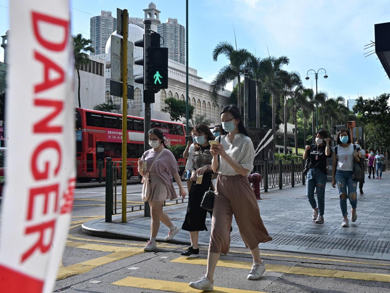 The first official case of reinfection from coronavirus was reported in Hong Kong this week (AFP via Getty Images)