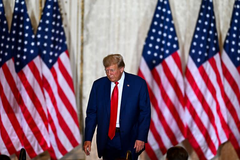 Donald Trump, en Mar-a-Lago. (CHANDAN KHANNA / AFP)