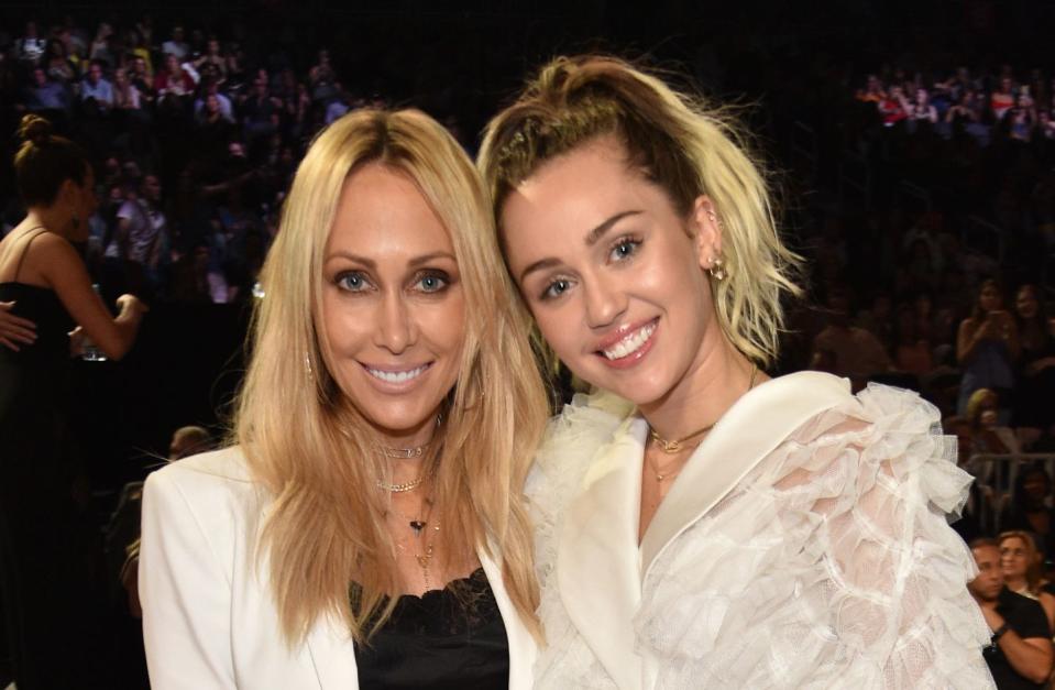 Tish Cyrus and Miley Cyrus